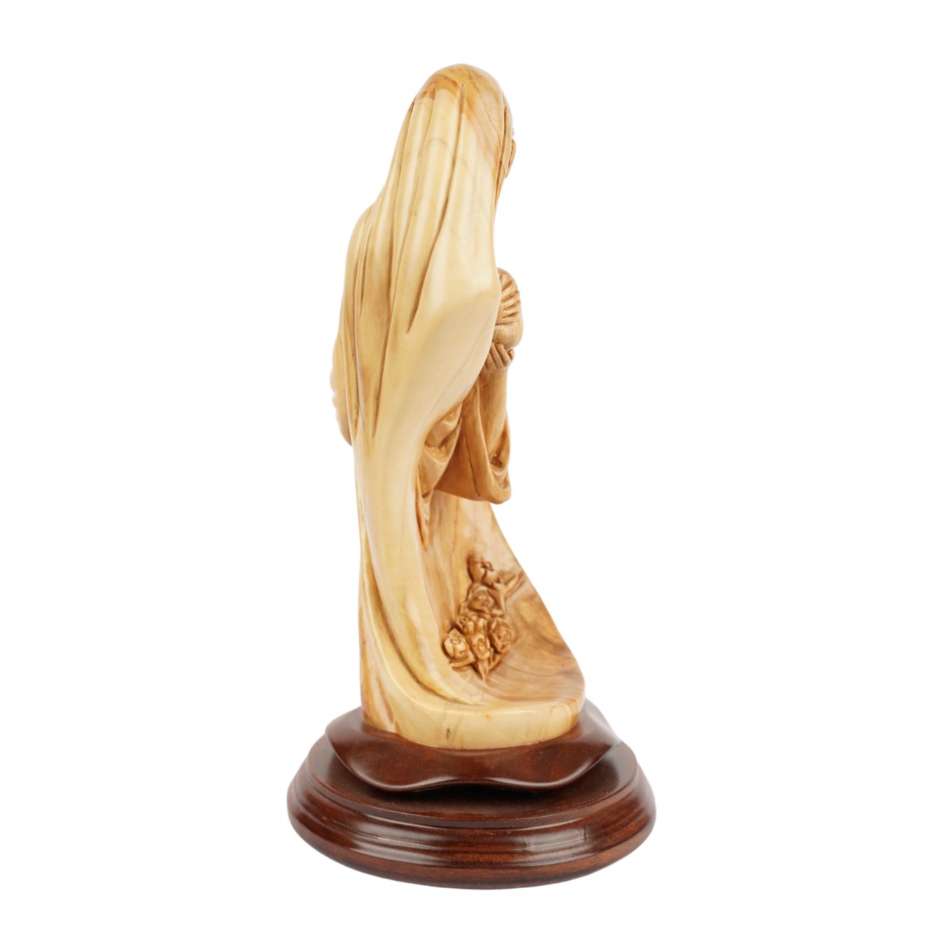 Heilige Familie mit Jesuskind – Handgeschnitzte Olivenholzskulptur aus Bethlehem (28 cm)-4